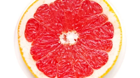Sliced grapefruit Stock Footage 36239225