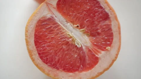 Sliced grapefruit Video stock 151394886