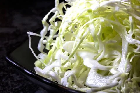 Sliced green cabbage Stock Photos