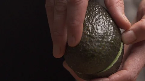 Sliced Halved Avocado Stock Footage 127118152