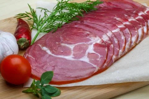 Sliced Ham Stock Photos