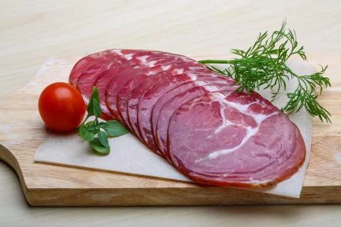 Sliced Ham Stock-Fotos