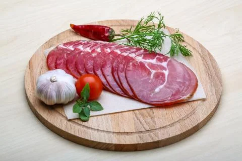 Sliced Ham Foto stock