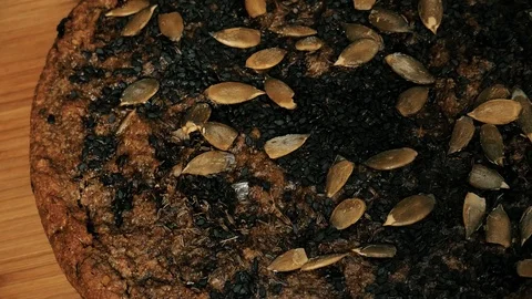 Sliced homemade baked bread Stock Footage 125444316