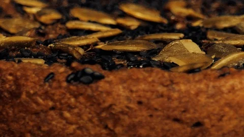 Sliced homemade baked bread Stock Footage 125444956