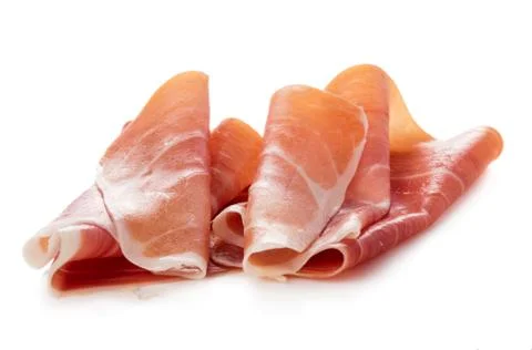 Sliced of jamon Stock Photos