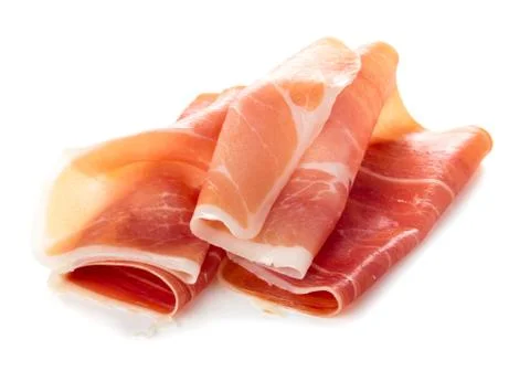 Sliced of jamon Stock Photos