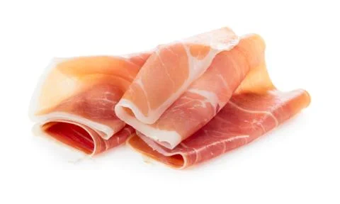 Sliced of jamon Stock Photos