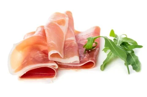 Sliced of jamon Stock Photos