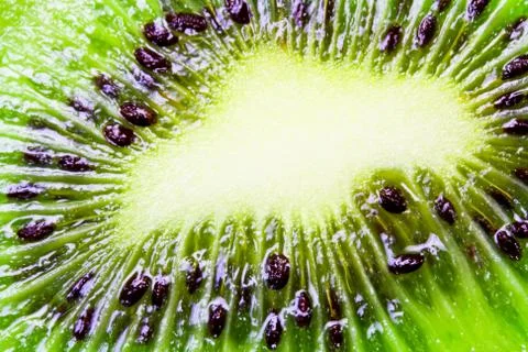 Sliced kiwi close up Stock Photos