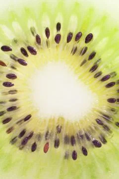 Sliced kiwi fruit Stock Photos