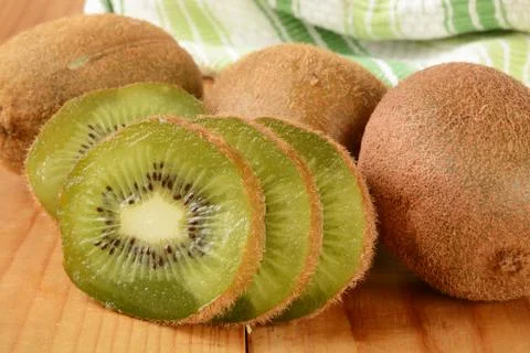 Sliced kiwi Stock Photos