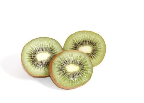 Sliced kiwi 스톡 사진