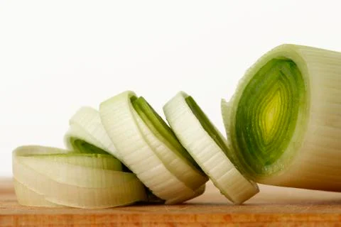 Sliced Leek Fotos Stock