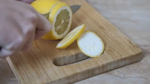 Sliced lemon. Stock Footage 107556249