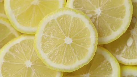 Sliced ​​lemon Video stock 171160483