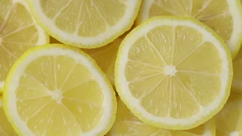 Sliced ​​lemon fruit Stock Footage 171160504