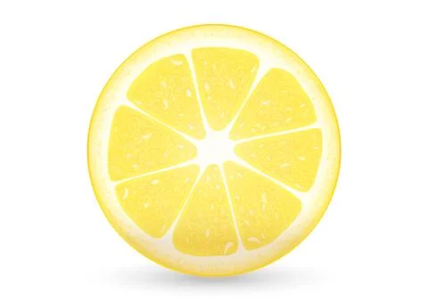 Sliced lemon Stock Illustration