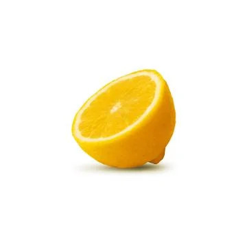 Sliced lemon isolated Stock Photos