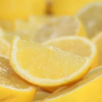 Sliced lemon Foto stock