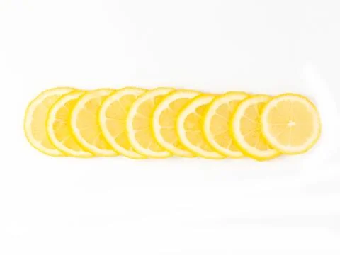 Sliced lemon Stock Photos