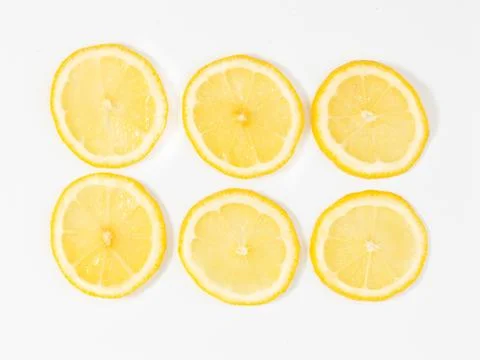 Sliced lemon Stock Photos