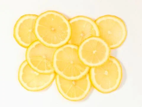 Sliced lemon Stock Photos
