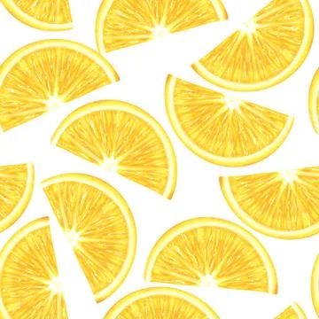 Sliced lemon seamless pattern Stock-Illustration