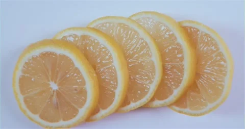 Sliced Lemons Video stock 165124516