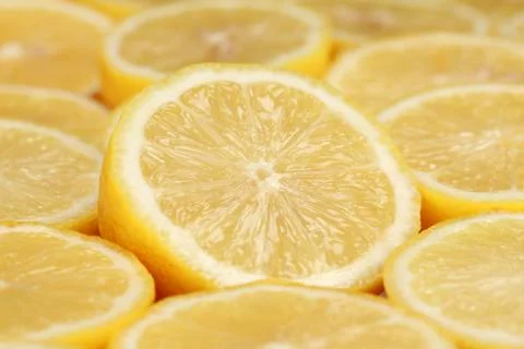 Sliced lemons Stock Photos