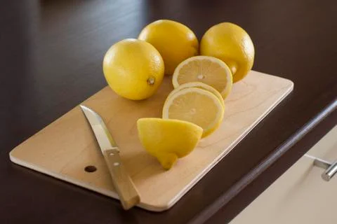 Sliced lemons Stock Photos