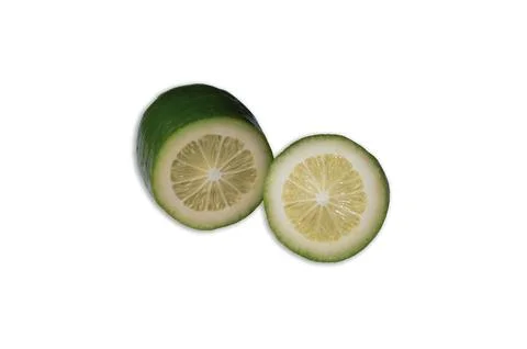 Sliced lime isolated on white background. Clipping path included. Stock Photos