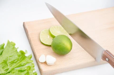 Sliced lime Stock Photos
