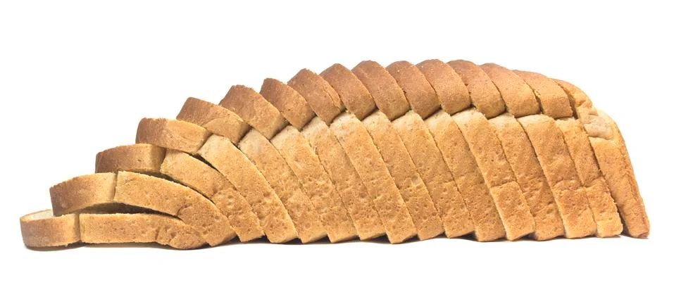 Sliced loaf of bread Foto stock