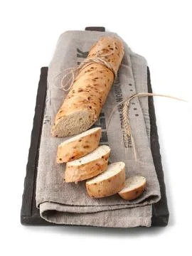 Sliced loaf of bread Stockfoto's