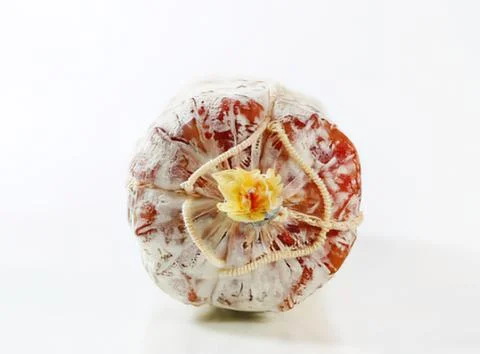 Sliced lotus root with central core exposed Stock Photos