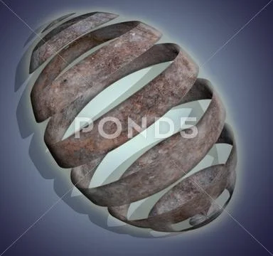 Sliced ??marble sphere Stock Photos