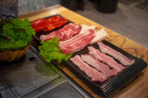 Sliced meat Clean Stock Photos