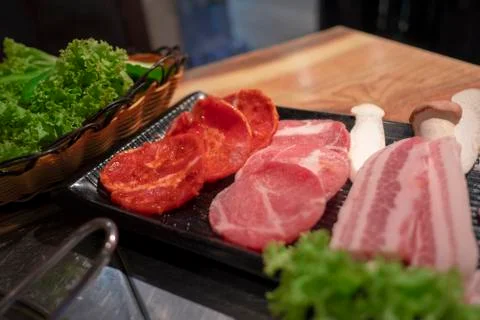 Sliced meat Clean Stock Photos