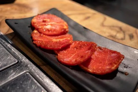 Sliced meat Clean Stock Photos