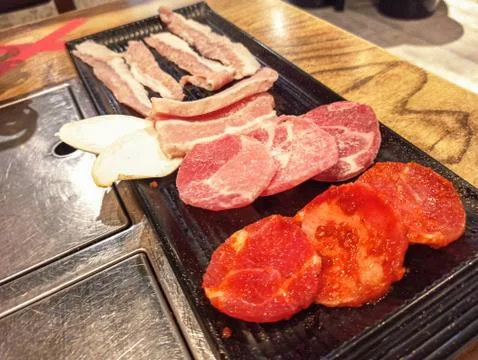 Sliced meat Clean Stock Photos