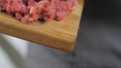 Sliced meat Stock Footage 89968475