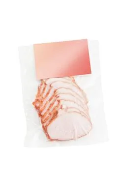 Sliced meat packaged Stock Photos