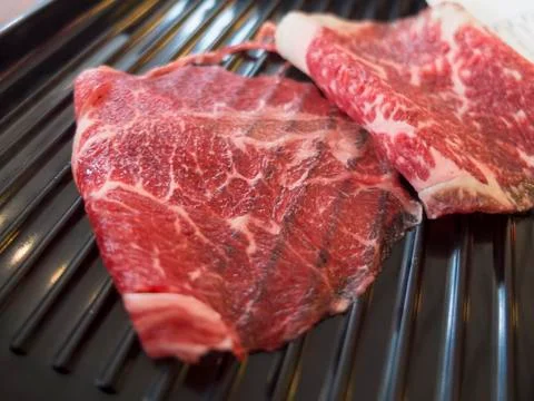 Sliced meat Stock Photos