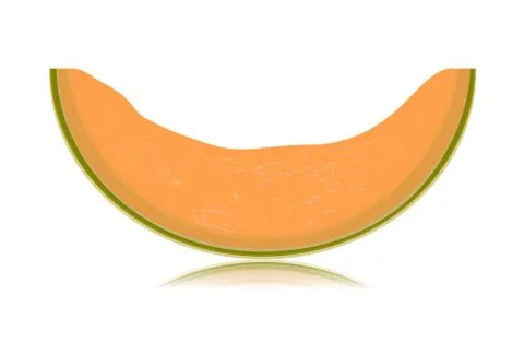 Sliced melon isolated on white background Stock-Illustration