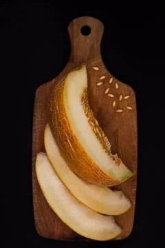 Sliced melon Stock Photos