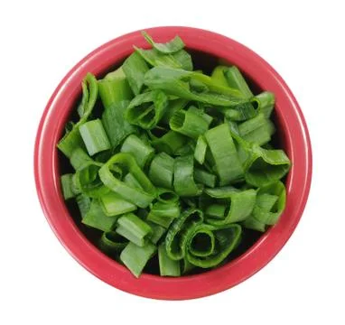 Sliced onion leaf Foto stock