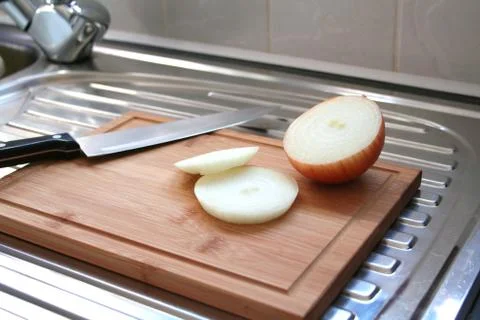 Sliced Onion Stockfoto's