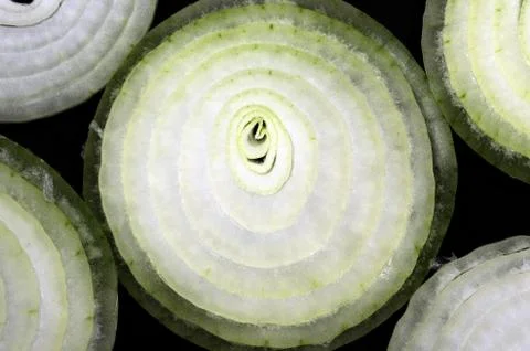 Sliced onion as Texture Stock Photos