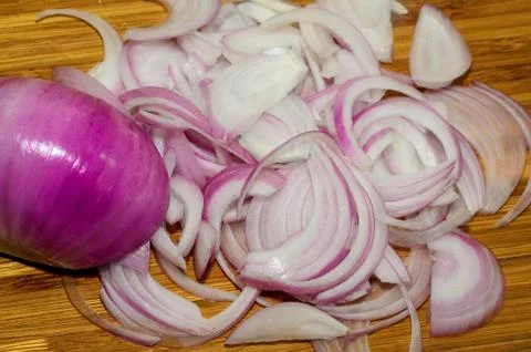 Sliced onions Background Stock-Fotos